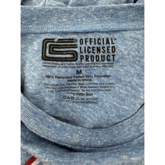 Shelby T-Shirt Cobra Logo Blue Shirt Men’s Size Medium - Picture 4 of 4